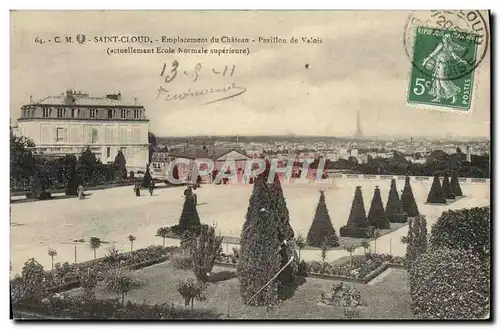 Ansichtskarte AK Saint Cloud Emplacement Du Chateau Pavillon De Valois Ecole Normale superieure Tour Eiffel