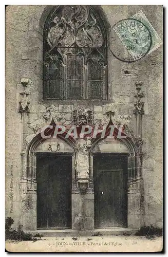 Cartes postales Joux La Ville Portail De I&#39Eglise