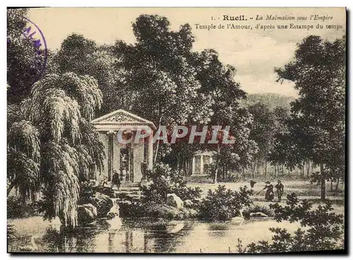 Cartes postales Rueil La Malmaison Sous I&#39Empire Temple de l&#39amour d&#39apres une estampe du temps
