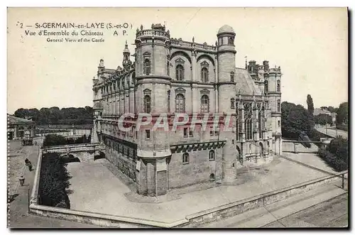 Cartes postales St Germain En Laye Vue D'Ensemble Du Chateau