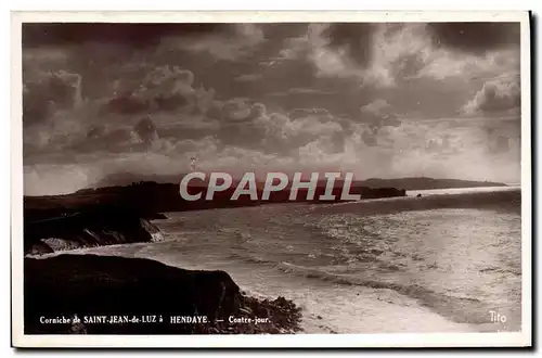 Ansichtskarte AK Corniche De Saint Jean De Luz A Hendaye Contre jour