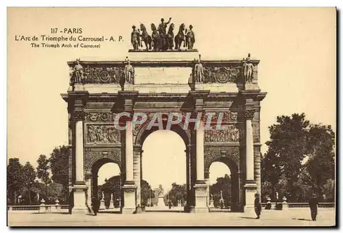 Cartes postales Paris L&#39Arc De Triomphe Du Carrousel