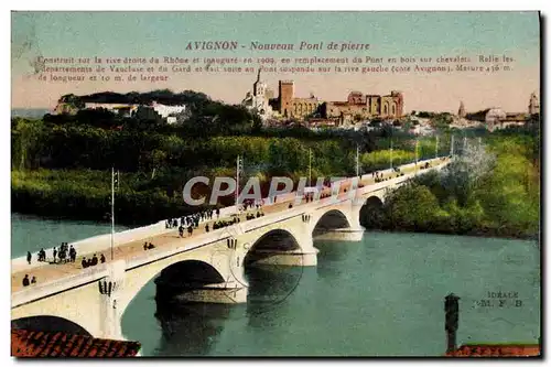 Cartes postales Avignon Nouveau Pont De Pierre