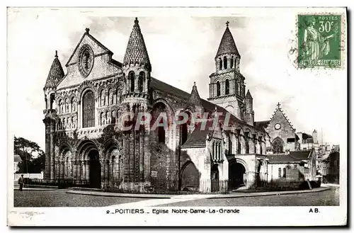 Cartes postales moderne Poitiers Eglise Notre Dame La Grande