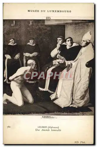 Ansichtskarte AK Legros Une Amende Honorable Musee du Luxembourg