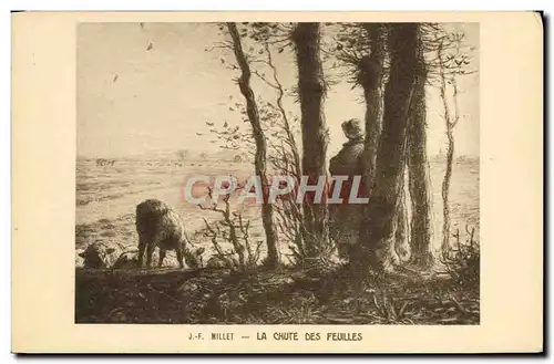 Cartes postales JF Millet La Chute Des Feuilles