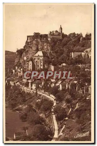 Cartes postales Rocamadour Vue Generale De La Route De I&#39Hospitalet