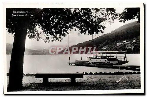 Moderne Karte Gerardmer Un Coin Du Lac Le bateau