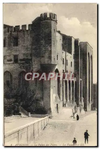 Cartes postales Avignon Le Palais Des Papes La facade