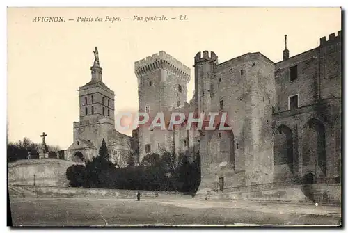 Cartes postales Avignon Palais Des Papes Vue Generale