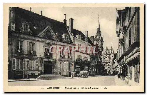 Cartes postales Auxerre Place De L&#39Hotel De Ville