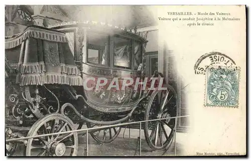 Ansichtskarte AK Versailles Musee Des Voitures Voiture qui a conduit Josephine a la Malmaison apres le divorce