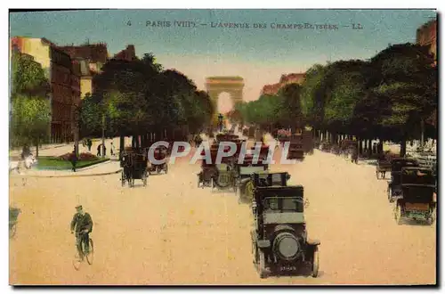 Ansichtskarte AK Paris L&#39avenue Des Champs Elysees Automobile