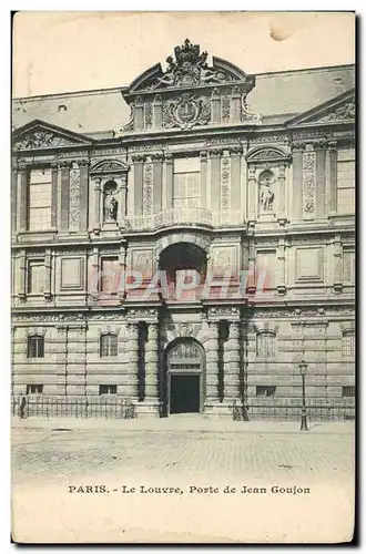 Ansichtskarte AK Paris Le Louvre Porte De Jean Goujon