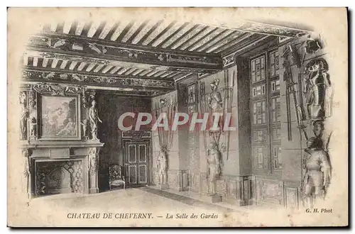 Ansichtskarte AK Chateau De Cheverny La Salle Des Gardes