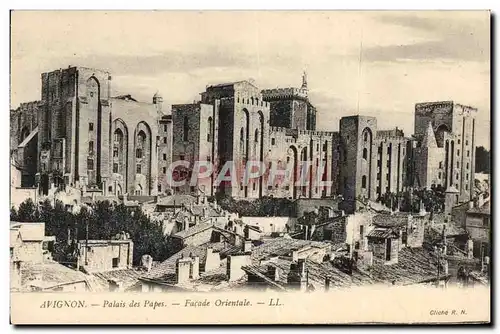 Cartes postales Avignon Palais Des Papes Facade Orientale