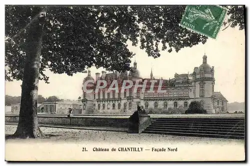 Cartes postales Chateau De Chantilly Facade Nord