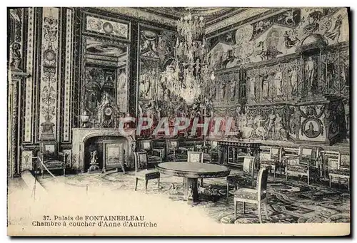 Cartes postales Palais De Fontainebleau Chambre A Coucher D&#39Anne D&#39Autriche