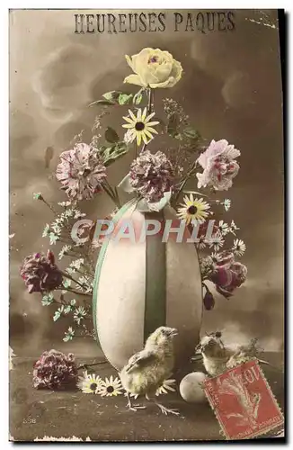 Cartes postales Heureuses Paques Poussins