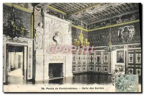 Ansichtskarte AK Palais De Fontainebleau Salle Des Gardes