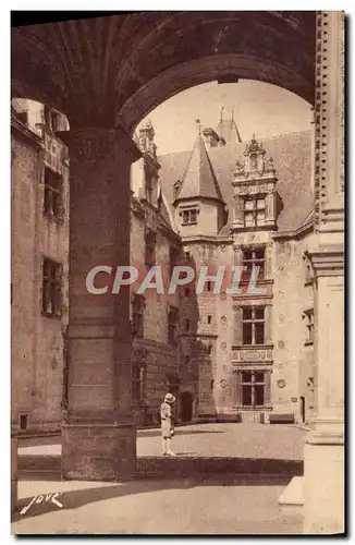 Cartes postales Pau Cour D&#39honneur du chateau de Henri IV