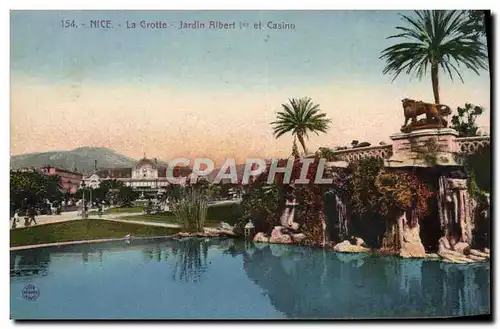 Cartes postales Nice La Grotte Jardin Albert 1er Et Casino