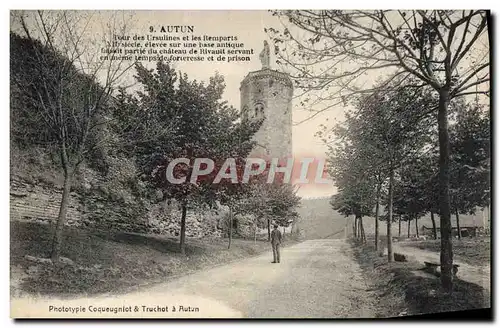 Ansichtskarte AK Autun Tour Des Ursulines Et Les Remparts