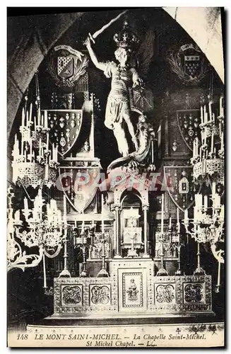 Cartes postales Le Mont Saint Michel La chapelle Saint Michel
