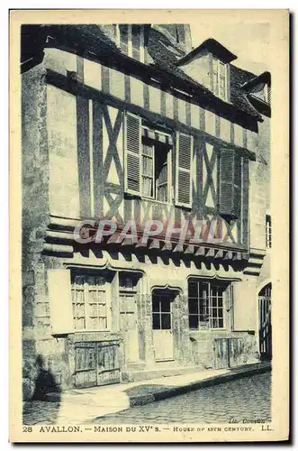 Cartes postales Avallon Maison Du 15eme