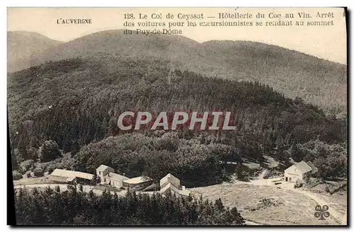 Cartes postales L&#39Auvergne Le Col De Ceyssat Hotellerie Du Cov Au Vin