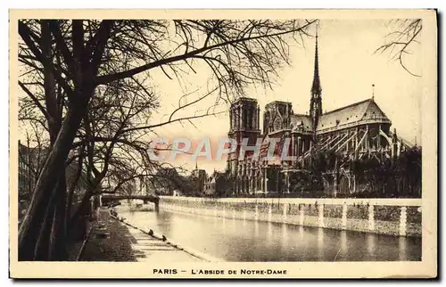 Cartes postales Paris L&#39Abside De Notre Dame