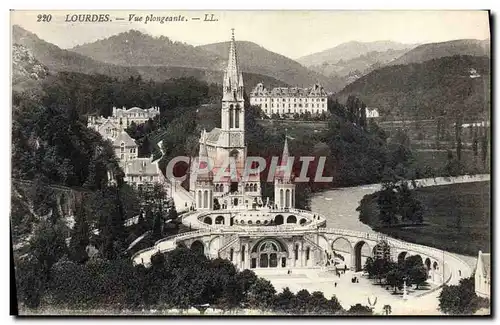 Cartes postales Lourdes Vue Plongeante