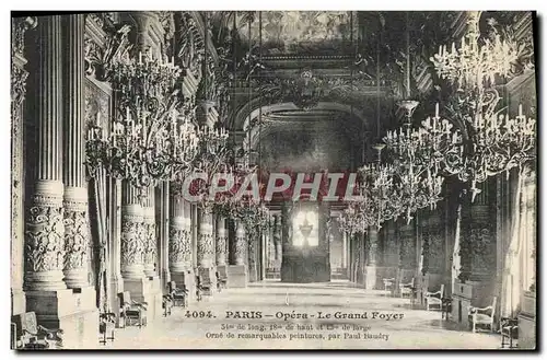 Cartes postales Paris Opera Le Grand Foyer
