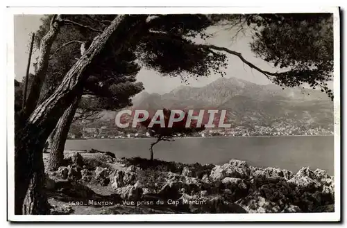 Cartes postales Menton Vue Prise du Cap Martin