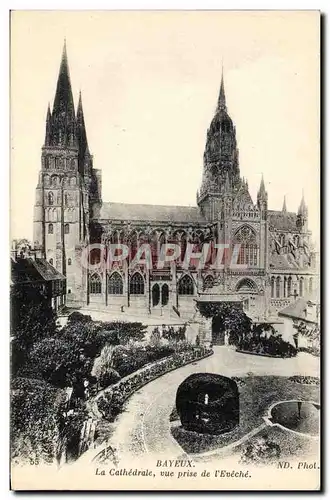 Ansichtskarte AK Bayeux La Cathedrale Vue Prise de L&#39Eveche