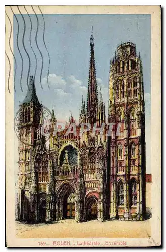 Cartes postales Rouen Cathedrale Ensemble