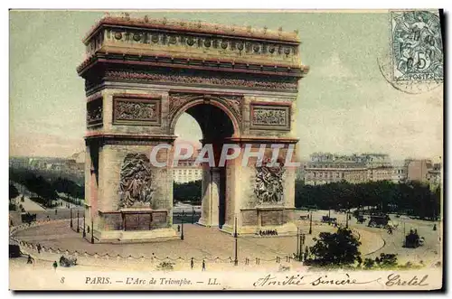 Cartes postales Paris L&#39Arc De Triomphe