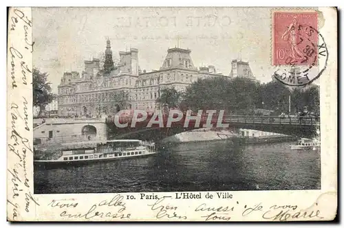 Cartes postales Paris L&#39Hotel de Ville