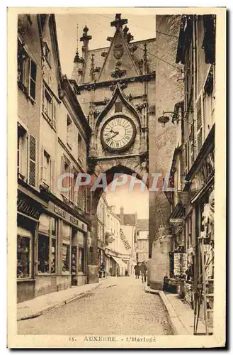 Cartes postales Auxerre L'Horloge