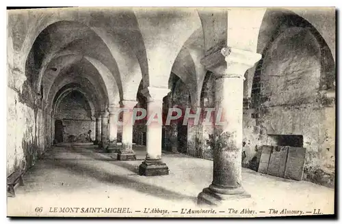 Cartes postales Le Mont Saint Michel L'Abbaye L'aumonerie
