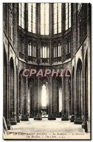 Cartes postales Le Mont Saint Michel La Basilique le choeur