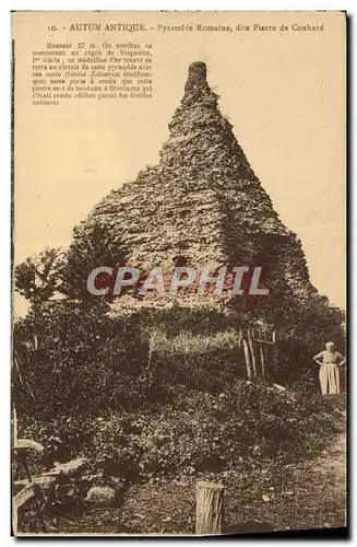 Cartes postales Autun Antique Pyramide Romaine dite Pierre de Couhard