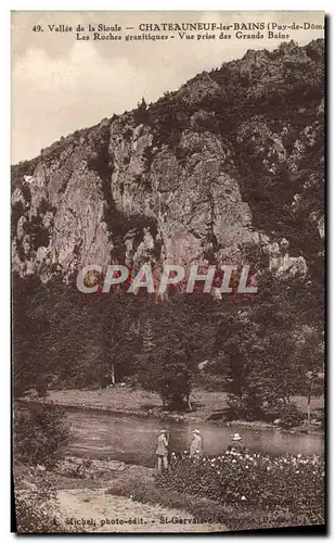 Cartes postales L&#39Auvergne Chateauneuf les Bains Vue Prise des Grands Bains