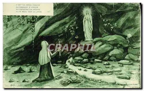 Cartes postales Lourdes L&#39Apparition