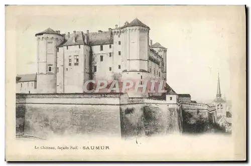 Ansichtskarte AK Le Chateau Facade Sud Saumur