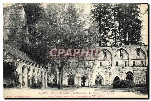 Cartes postales Lisors Ruines de L&#39Abbaye de Mortemer Le cloitre