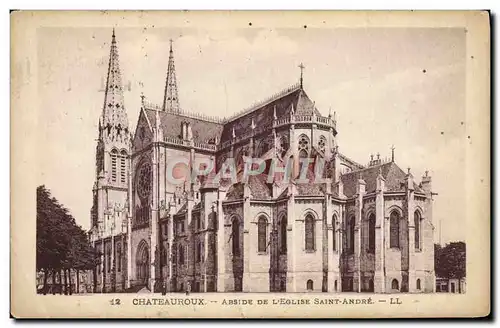 Cartes postales Chateauroux Abside De L&#39Eglise Saint Andre