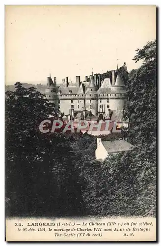 Cartes postales Langeais Le Chateau