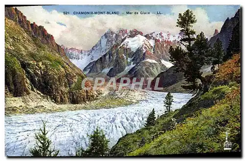 Cartes postales Chamonix Mont Blanc Mer de Glace