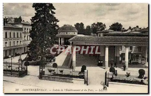 Cartes postales Contrexeville Entree de L&#39Etablissement et du Parc